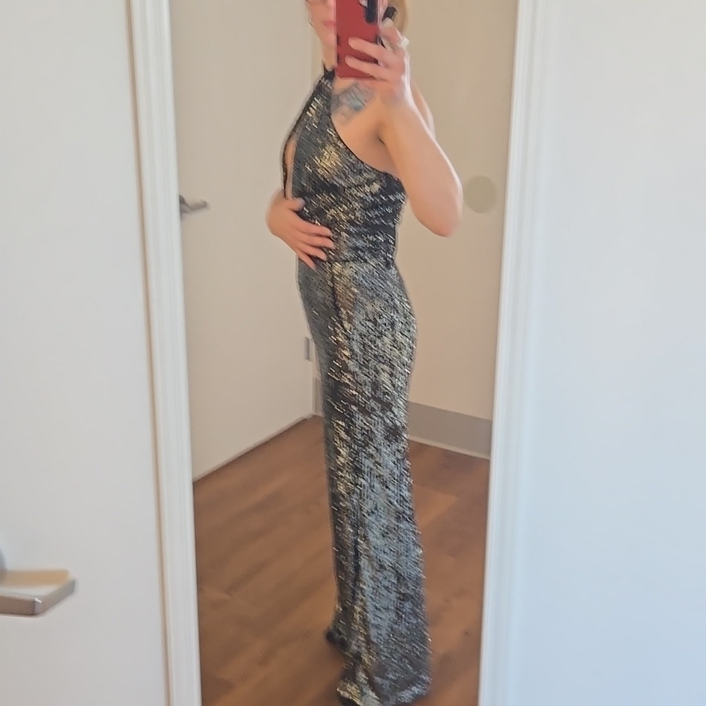 Maeve Rhinestone Halter Jumpsuit - Picture 9 of 11